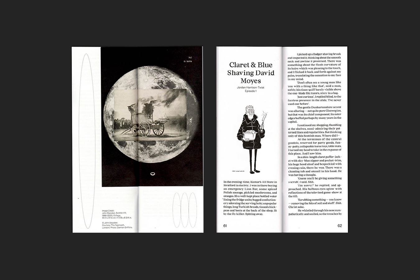 An image of the iiii publication, showing another chapter of the publication, and how Studio Hyte used images & dots to create dynamic and playful layouts